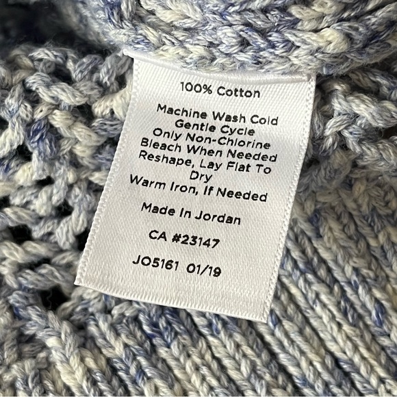 Talbots 100% Cotton Loose Knit Sweater Purple Size Large - Picture 5 of 10